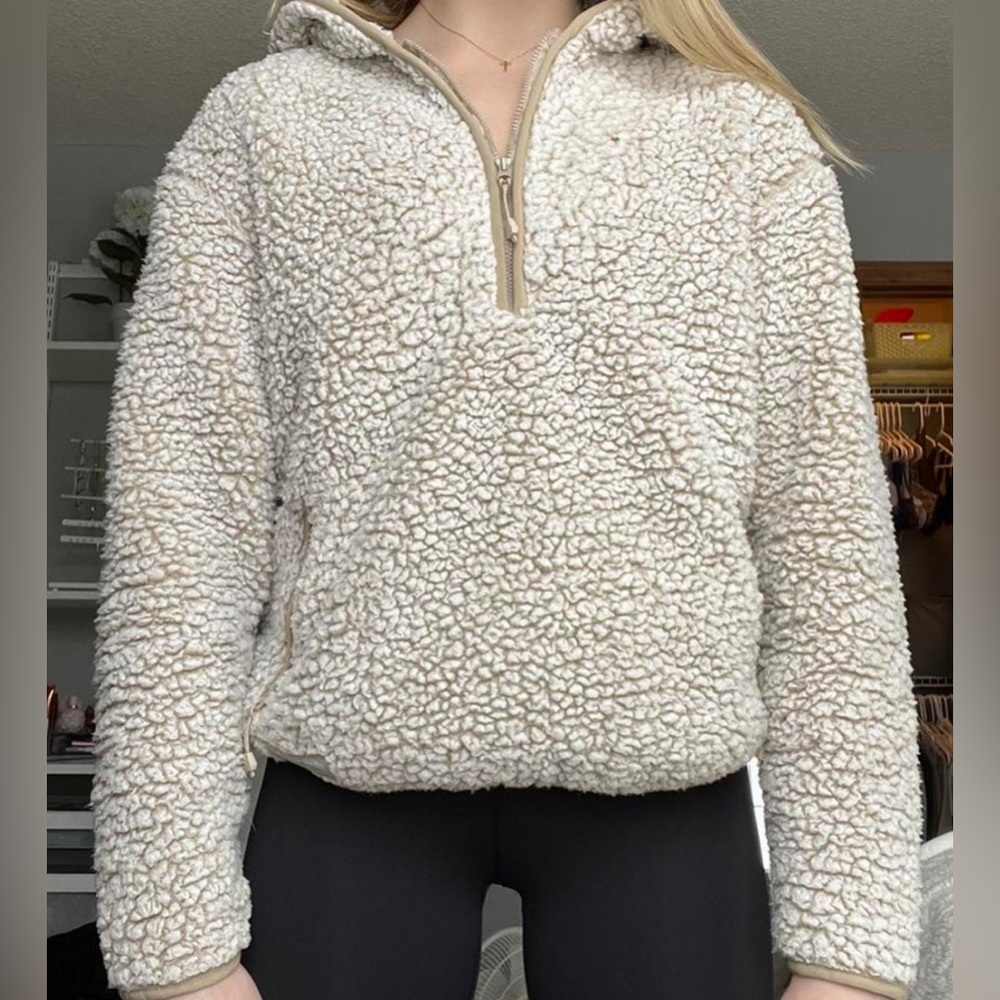 Eddie Bauer 3/4‎ Zip Sherpa Pullover